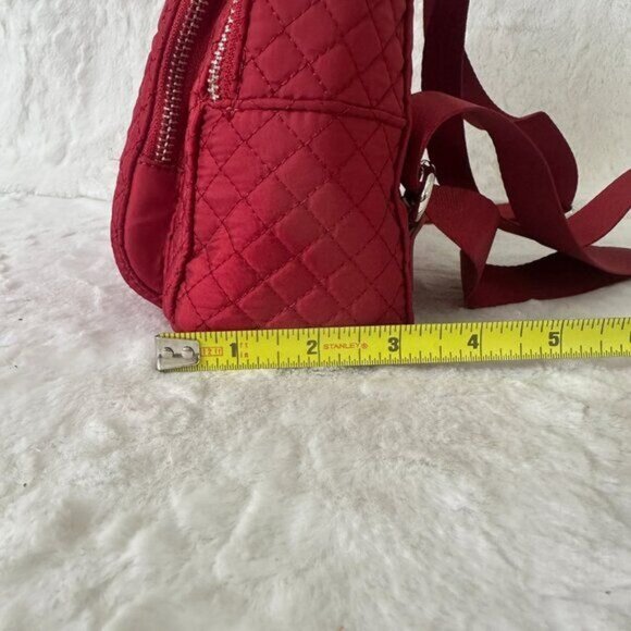 New Cynthia Rowley Quilted Mini Red Backpack with matching wallet - Picture 10 of 10